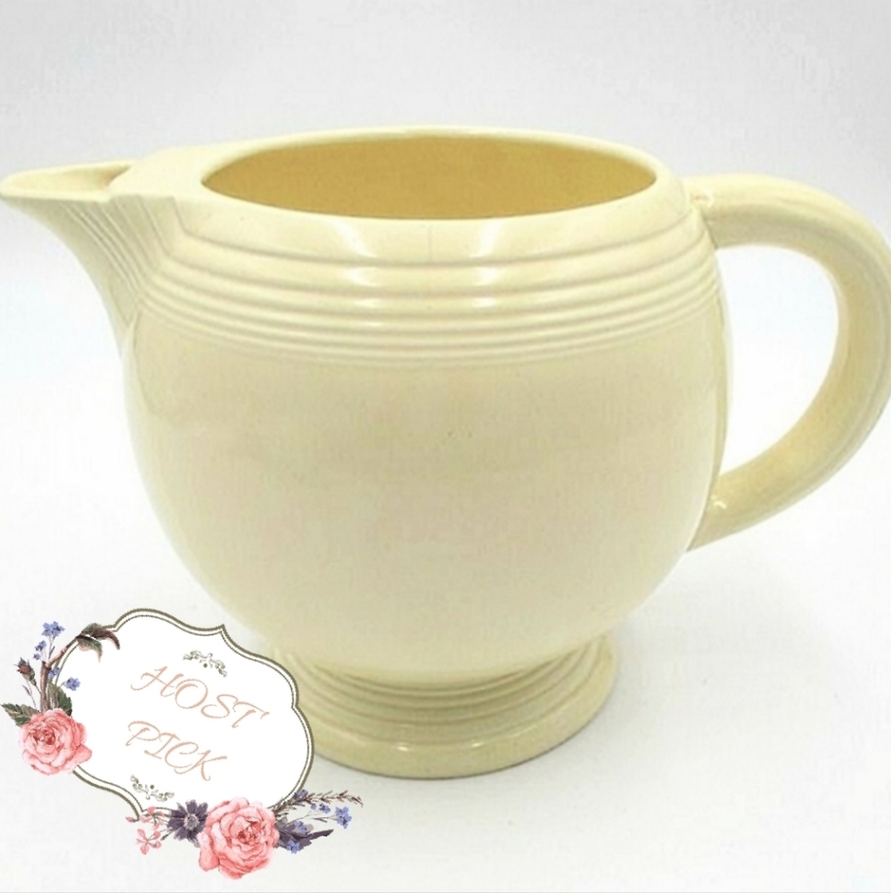 💐HP Vintage HLC Homer Laughlin Fiesta Fiestaware Yellow Ceramic Teapot AS IS